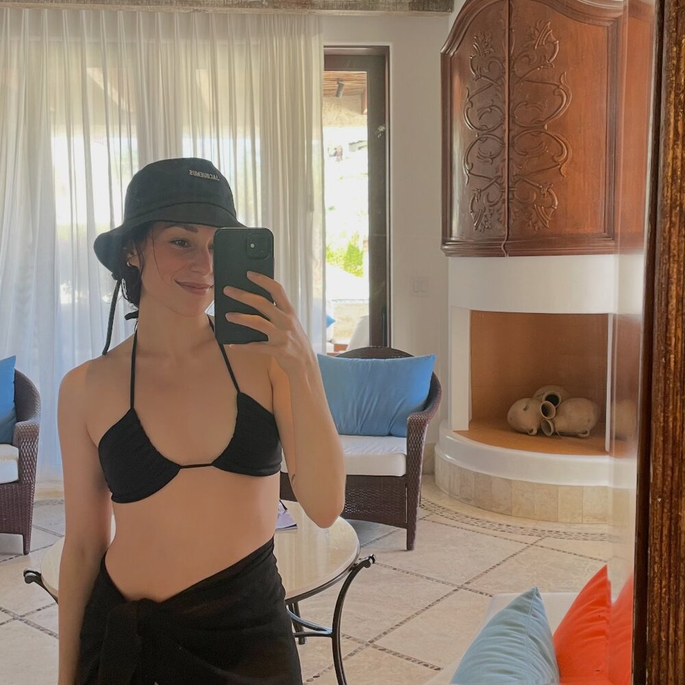 Jacquemus Le Bob Black Bucket Hat